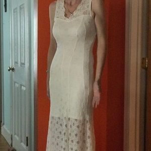 Ivory lace Maxi dress